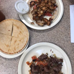 Steak special  Chicken pita