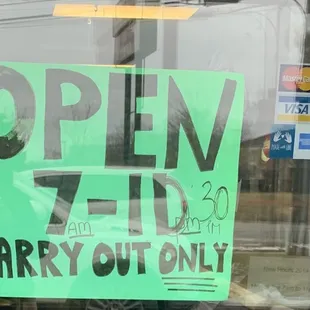 Outside 1/7/21 (new hours)