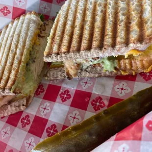 Chicken pesto panini