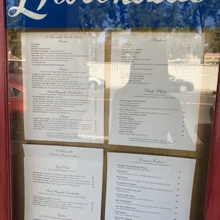 L'Hirondelle, San Juan Capistrano, California!  July 8, 2023 Menu