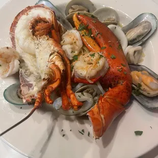 Lobster seafood combo chefs special