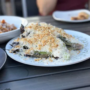 Cesar wedge topped with tons of cheese!