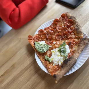 Burrata and Pepperoni