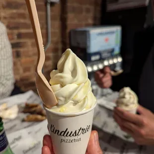 Okay olive oil soft serve. Instagram: TianTianEats