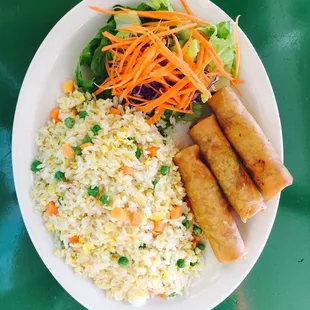 Fry rice egg rolls 7.99