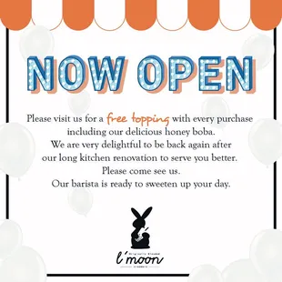 Finally!!! The wait is over. Lamoon Creamery is now open and ready to sweeten up your day.