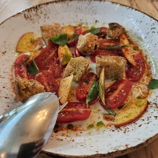 Tomato peach panzella