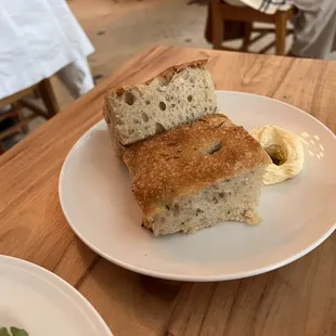 sourdough foccacia with butter that was to die for!!!!!