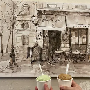 Pistachio &amp; Cappuccino Gelatos