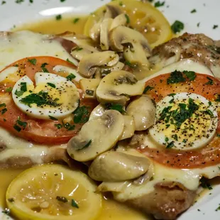 a plate of food on a table