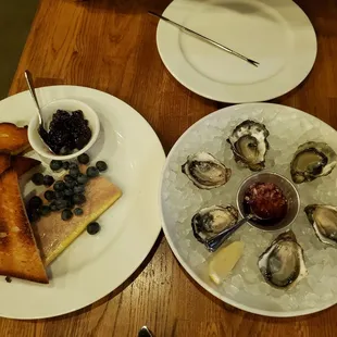 Oysters and pâté