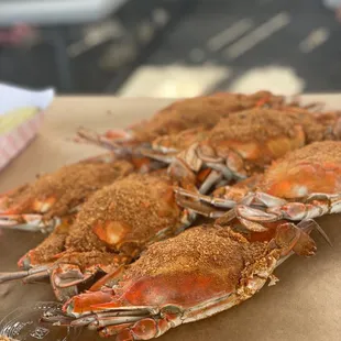 Large crabs
