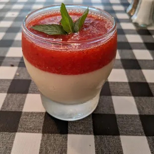 Boston creme with a boozy strawberry shrub
