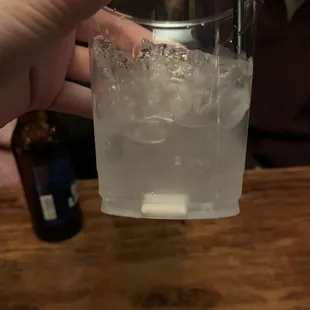 Gum in vodka soda