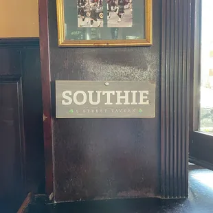 southie sign on door