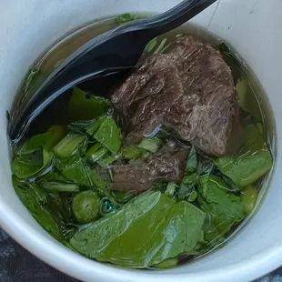 Feast, Chef Jon Matsubara&apos;s &quot;Salt Beef Watercress&quot; Big Island Beef, Sumida Farms Watercress, Hawaiian Chili Pepper Water Consomme