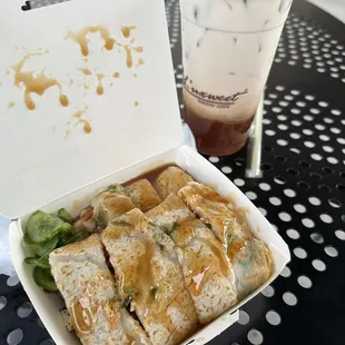 House bbq pork egg pancake