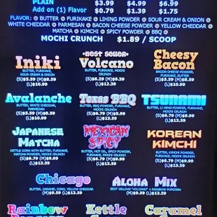 Menu (5/2023). New flavors!