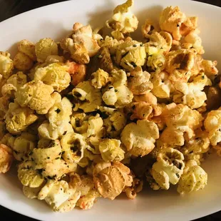 Tsunami Mix Butter, Li Hing powder, furikake and arare