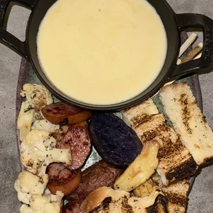 3 cheese fondue