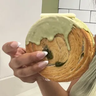 Matcha croissant