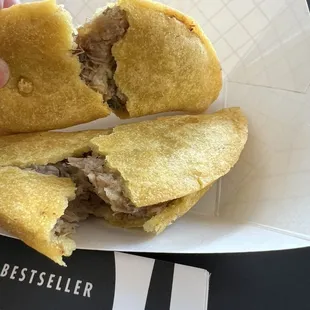 Chicken empanada with potato (top)
