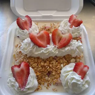 Fresas con crema