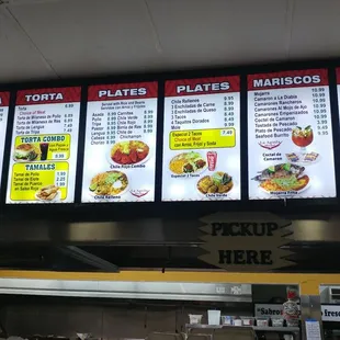 menus and prices