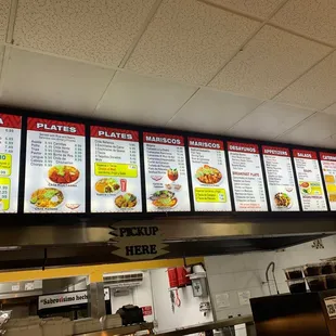 menus and prices
