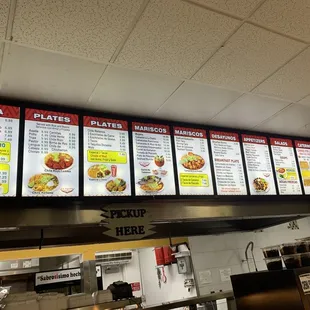 menus and prices