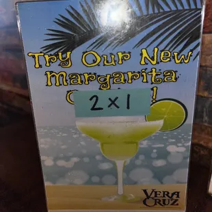 2 for $6 Premixed Margaritas