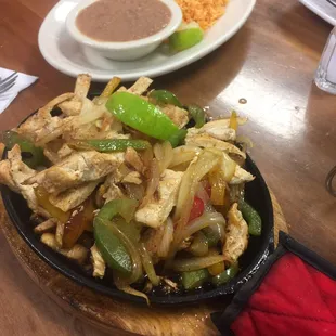 Chicken fajitas
