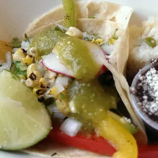 Taco Tour!  Yummy veggie taco!