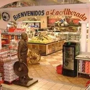 the entrance to the store
