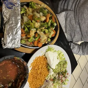 Vegetable fajitas
