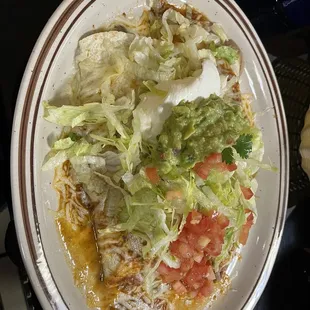 I can&apos;t remember what this was called but it was a burrito with chicken and beans, although I subbed beef. Really delicious!!