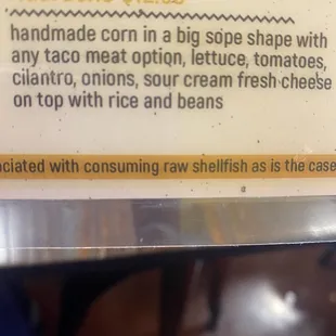Description of my meal