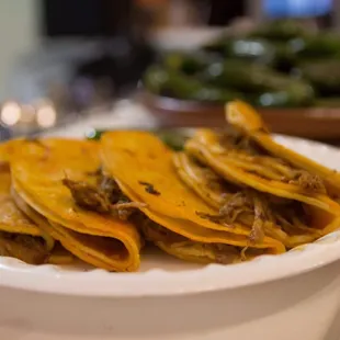 a plate of mexican food