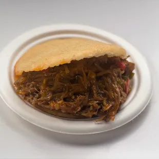 Shredded Beef Arepa