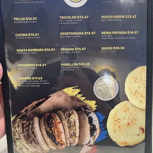 a menu for a mexican restaurant
