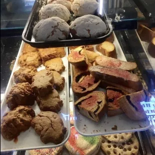 a variety of pastries