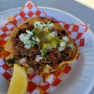 Goat vampiro tostada.