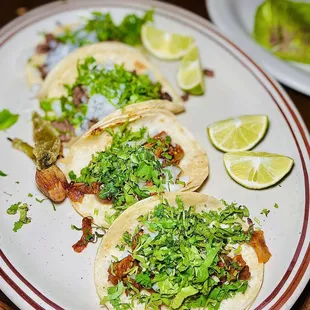 2 al pastor &amp; 2 steak tacos
