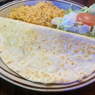 Sunday lunch special: cheese quesadilla