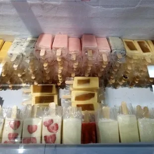 a variety of ice creams