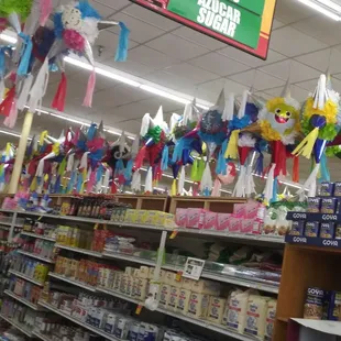 a variety of toys in a store