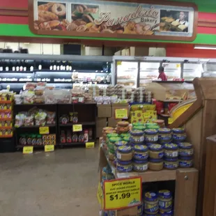 the inside of a grocery store