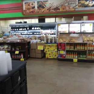 the inside of a grocery store