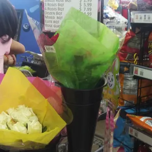 a woman in a grocery store
