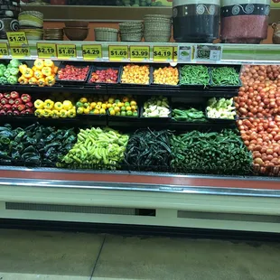 a variety of fruits and vegetables